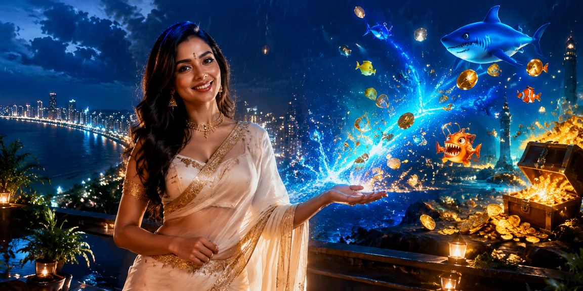 Festive Mumbai night with casino-style entertainment and fishing game